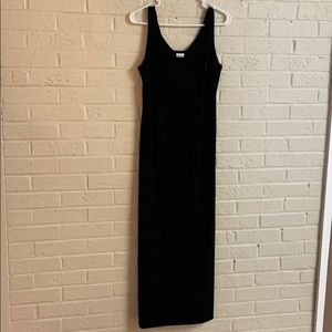 Sleeveless velvet dress with sheer jacket